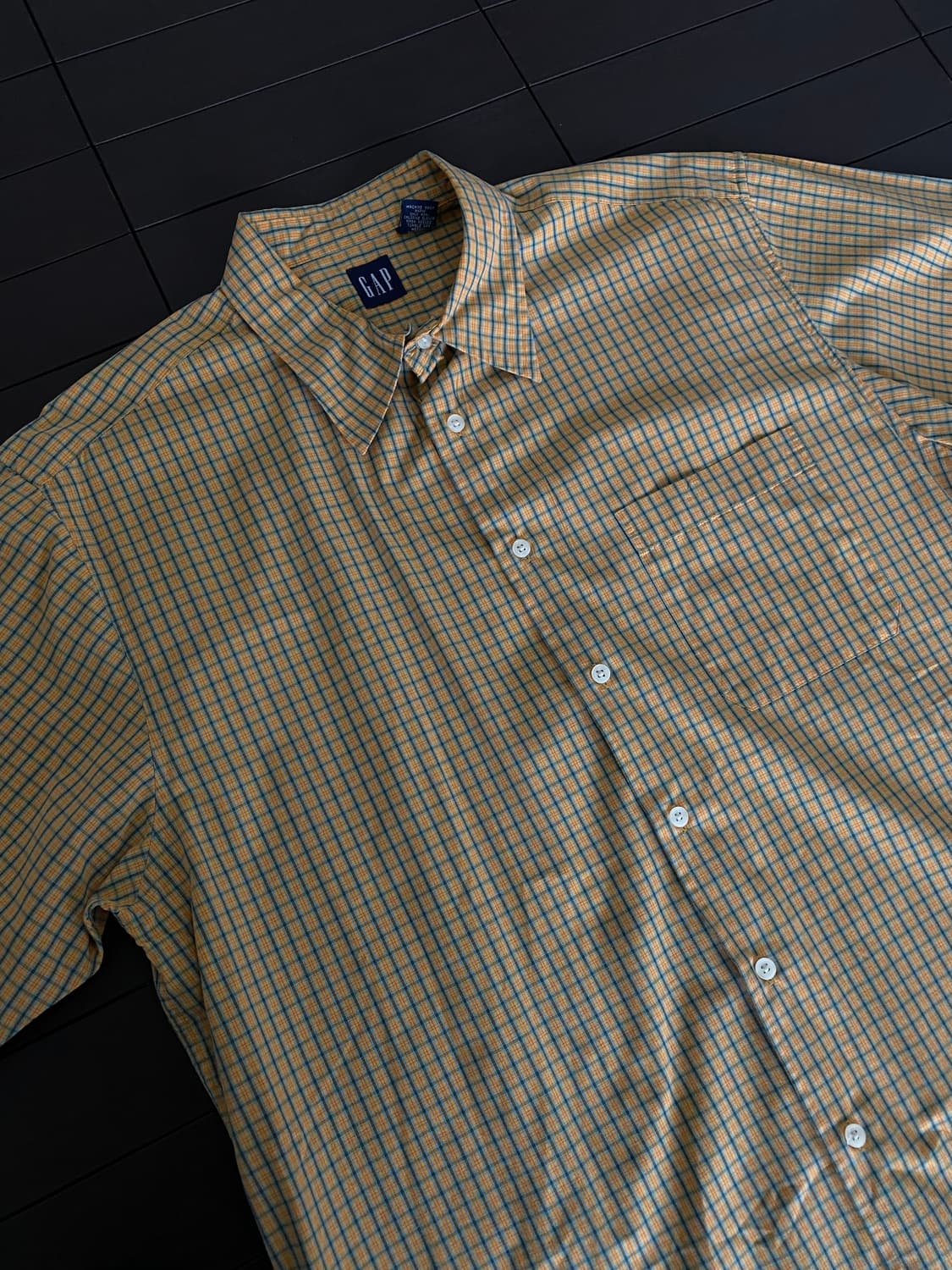 (XL) 올드갭 체크 반팔 셔츠 상품이미지3