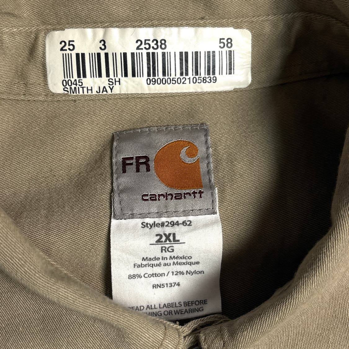 칼하트 워크셔츠 상품이미지5