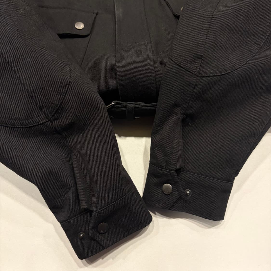 [L] 론트 사파리 블랙 벨티드 자켓 C34 상품이미지7