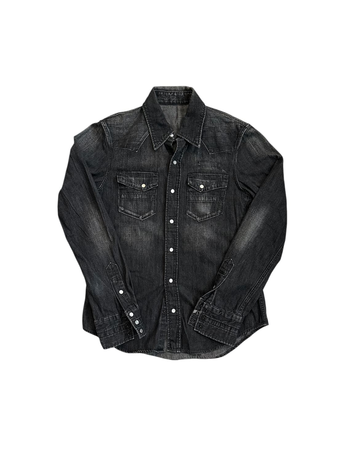 넘버나인 07AW 웨스턴 데님 셔츠 상품이미지1