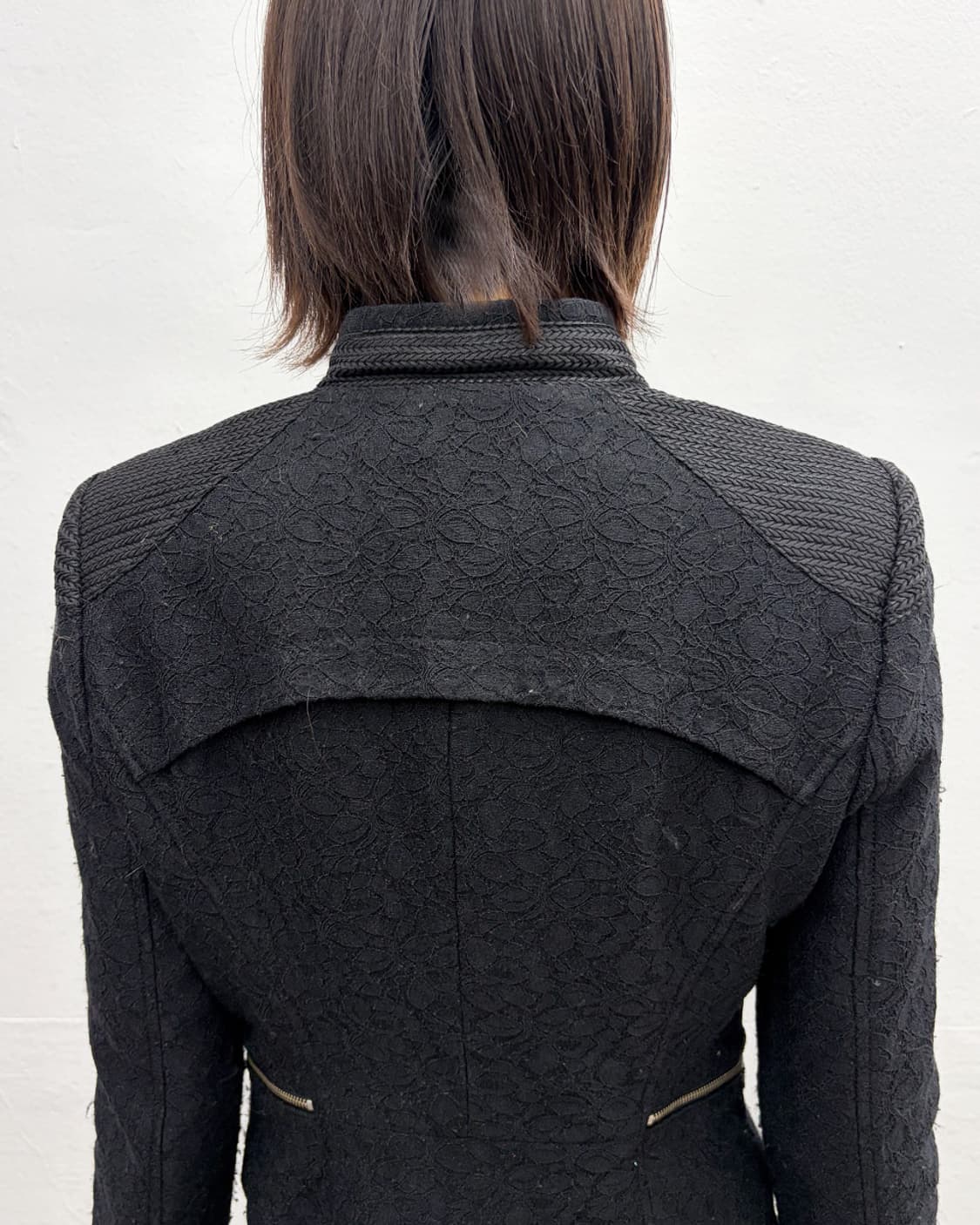 빈티지 플로럴 패턴 모토 자켓 상품이미지6