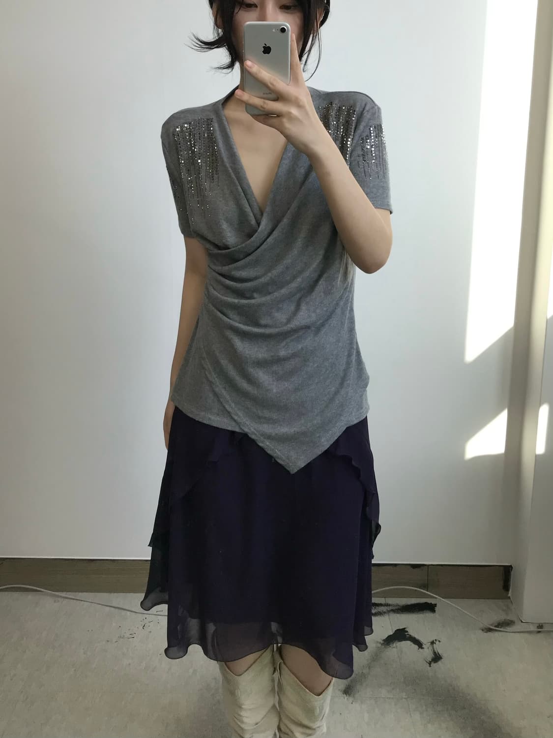빈티지 드레이프 티셔츠 상품이미지2