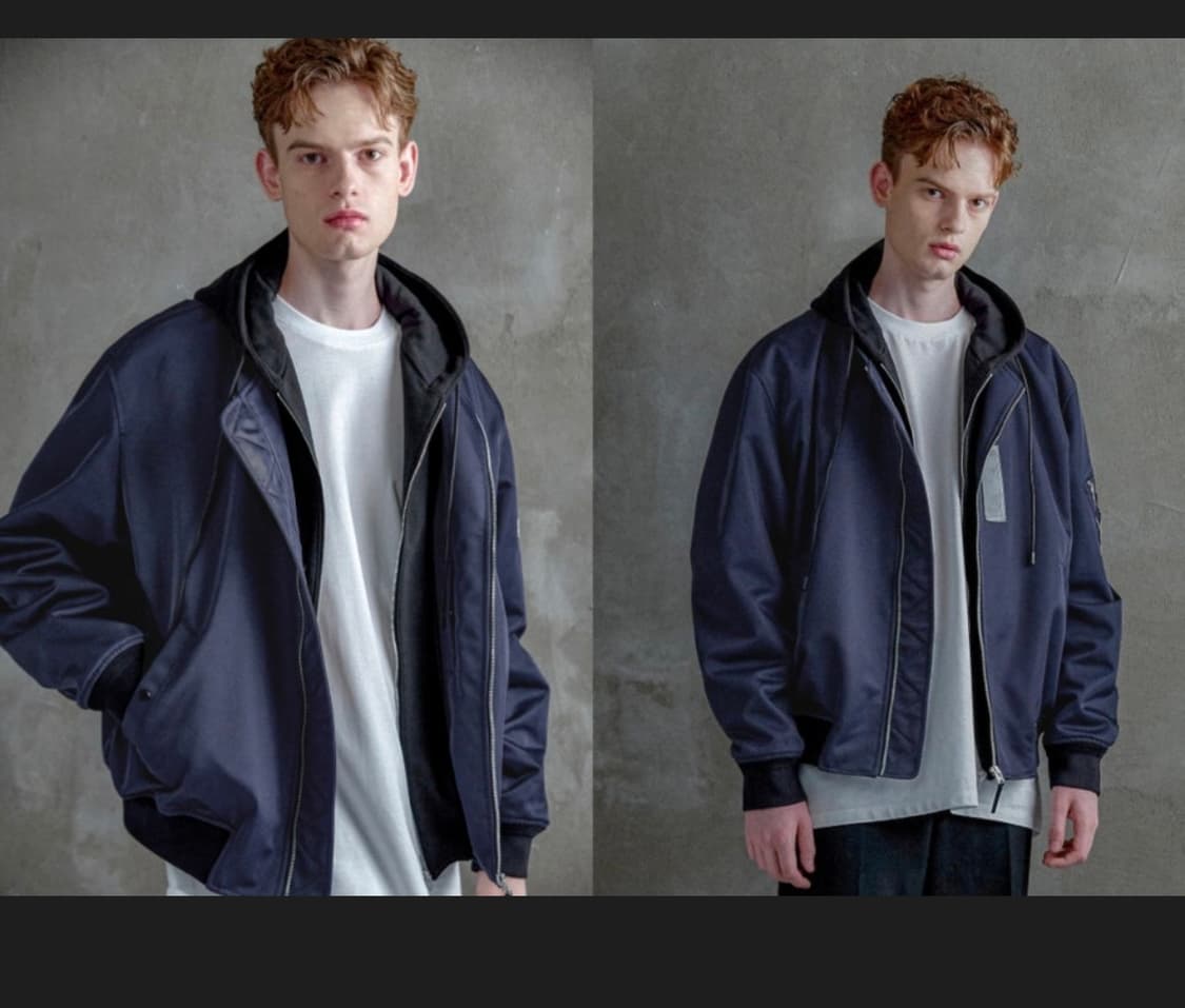 [질스튜어트 뉴욕] 후드 레이어드 MA-1 항공점퍼 팝니다 (상태 최상) 상품이미지2