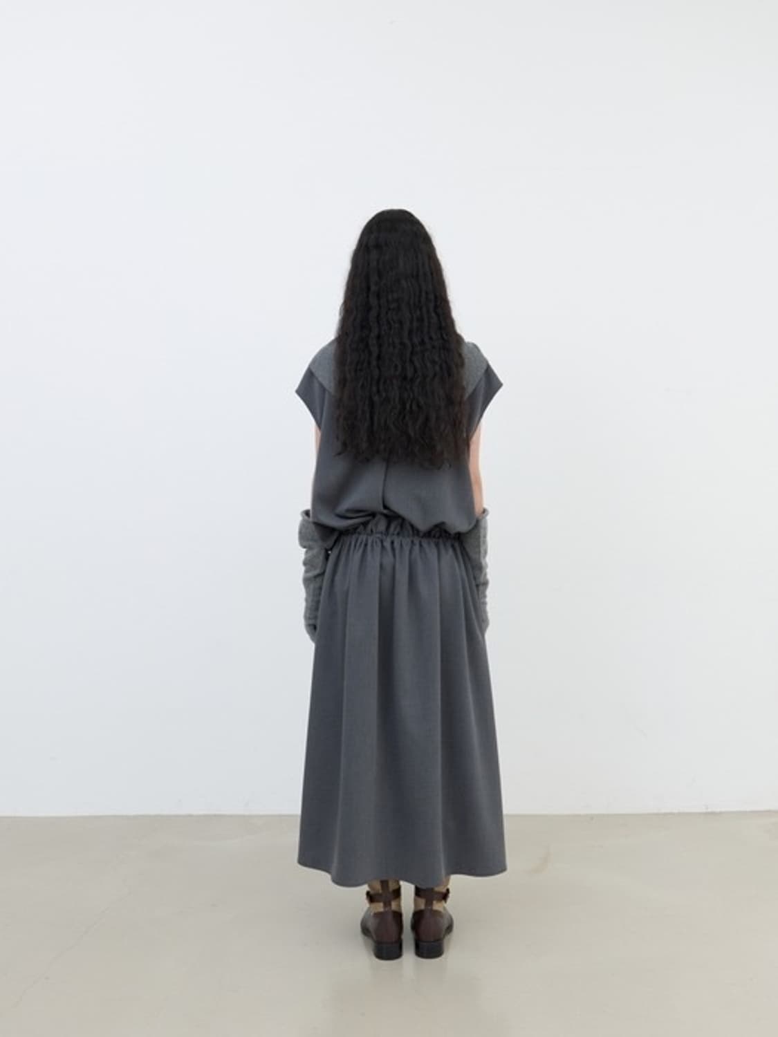 [새상품] 에토스 waist banded dress 상품이미지3