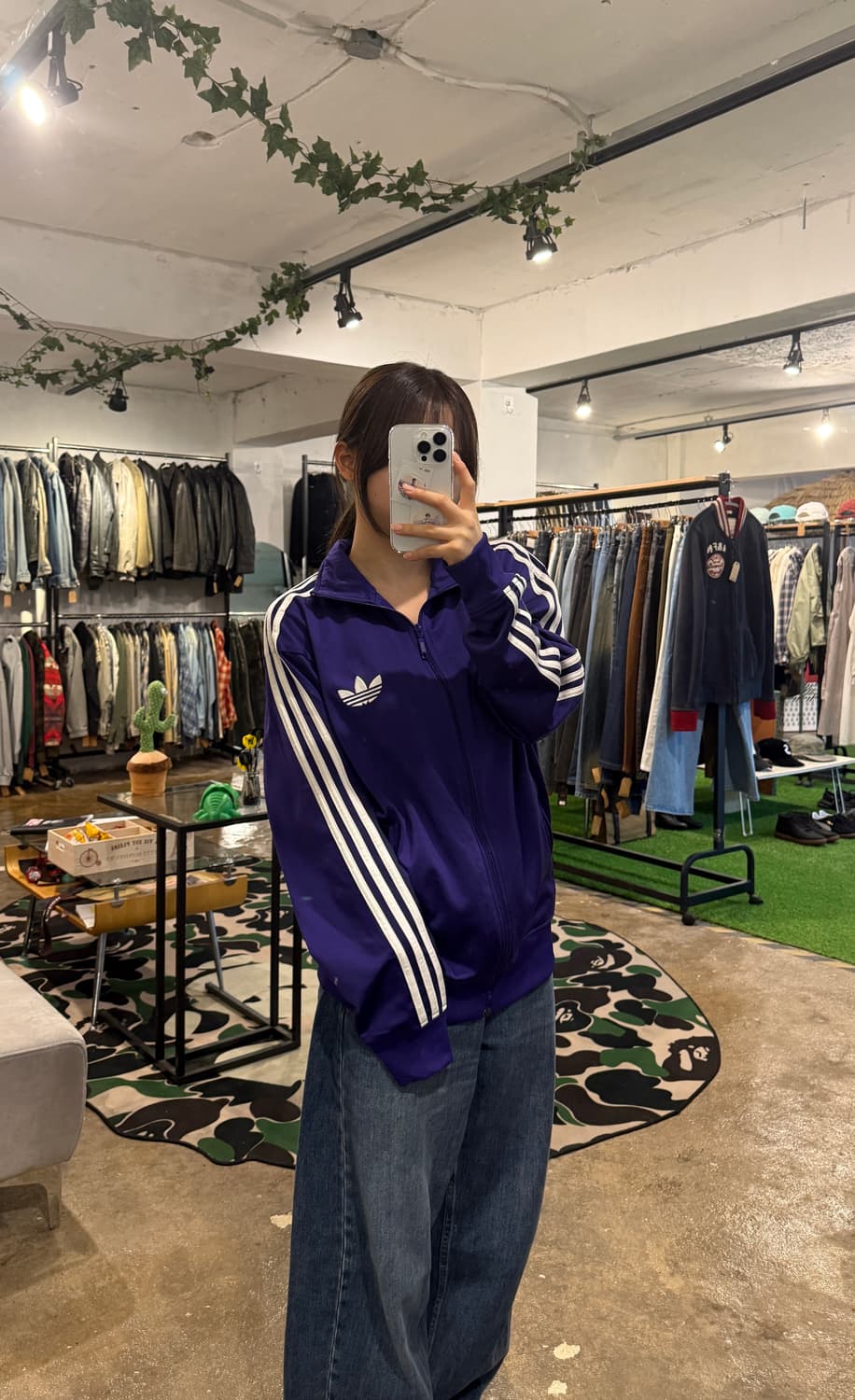 아디다스 구 파이어버드 트랙탑 퍼플 상품이미지1