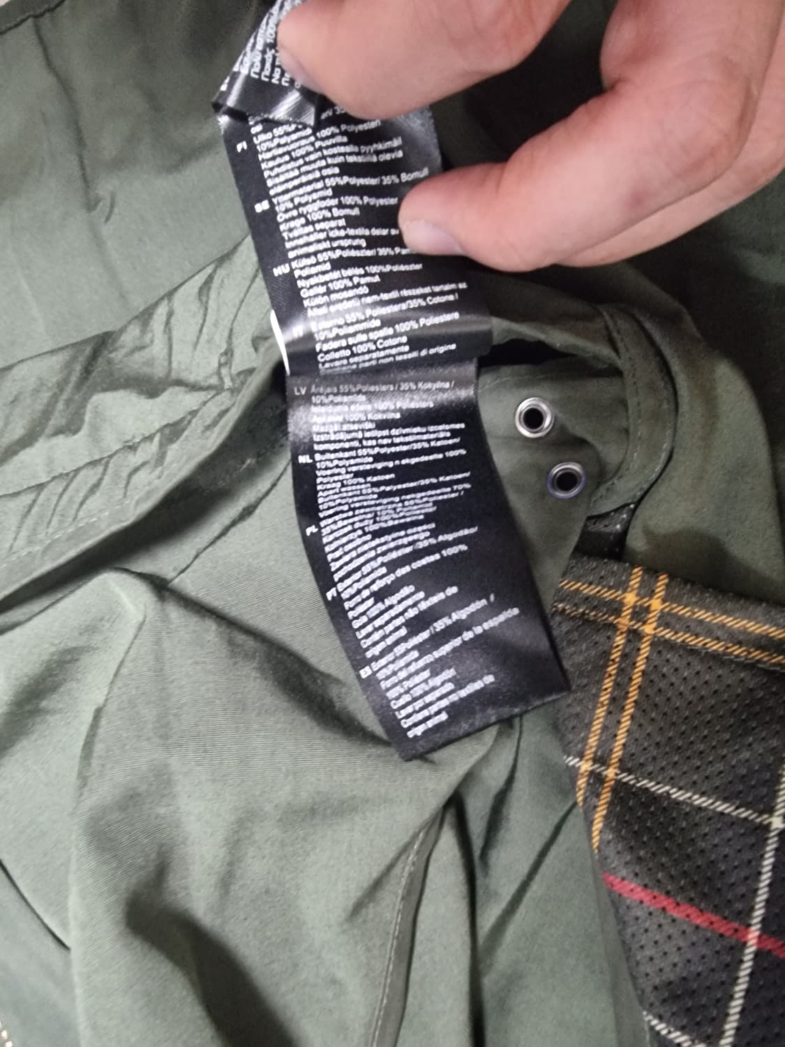 바버 스페이 논왁스 카키 L 상품이미지3