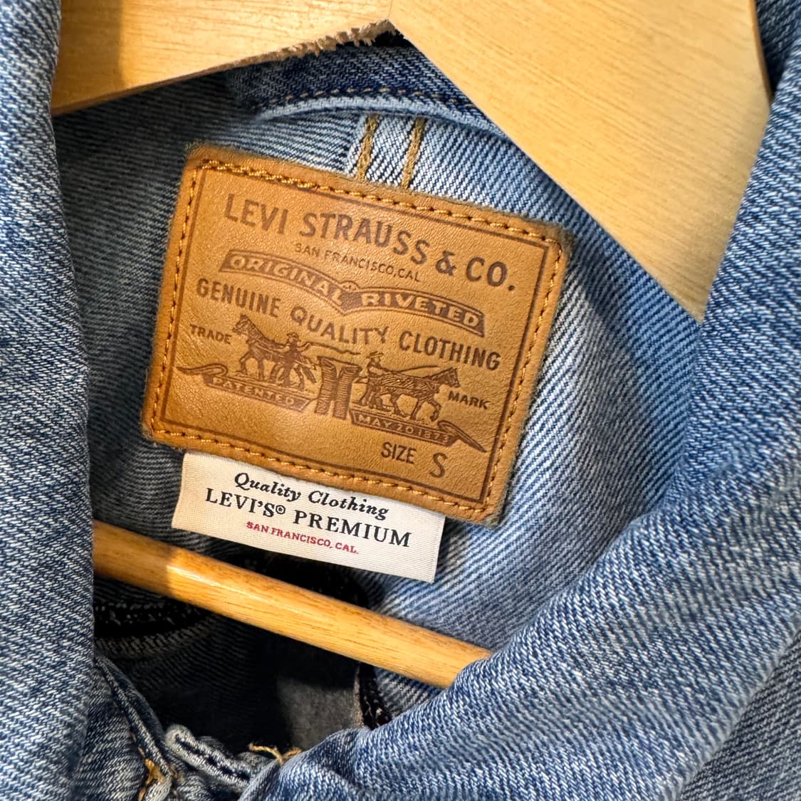 리바이스 래글런 청자켓 S 상품이미지2