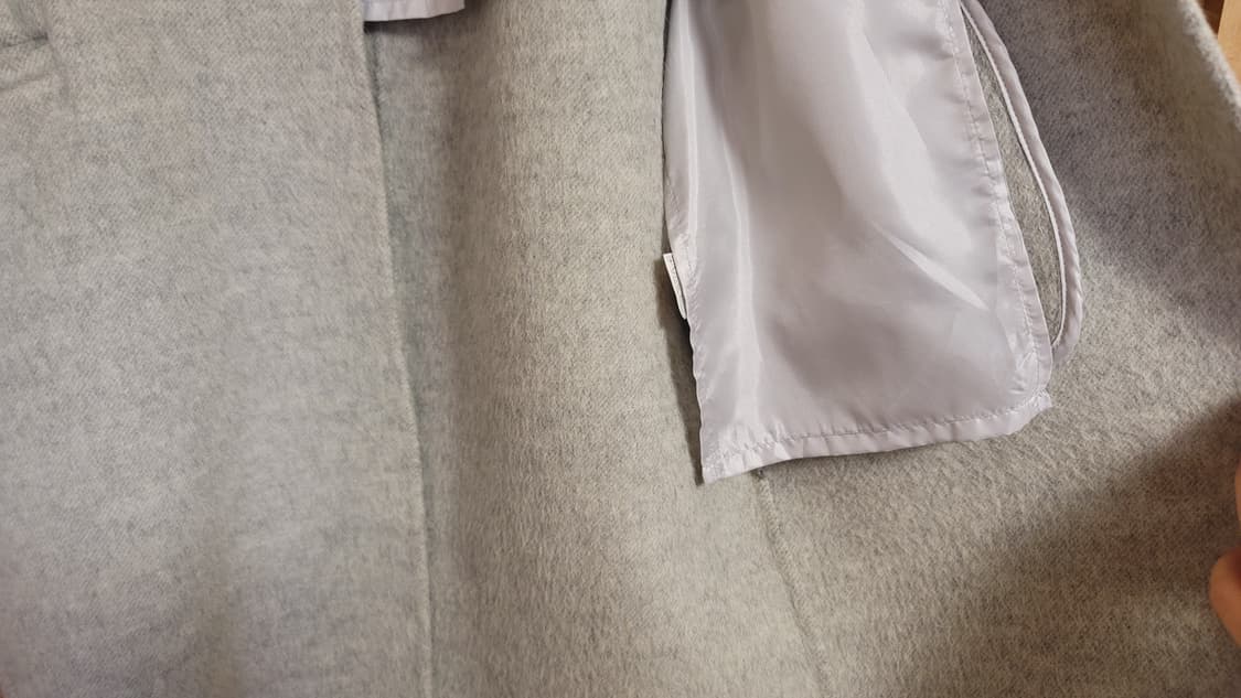 SISLEY |  그레이 롱코트 55 | (모81,알파카19) 상품이미지9