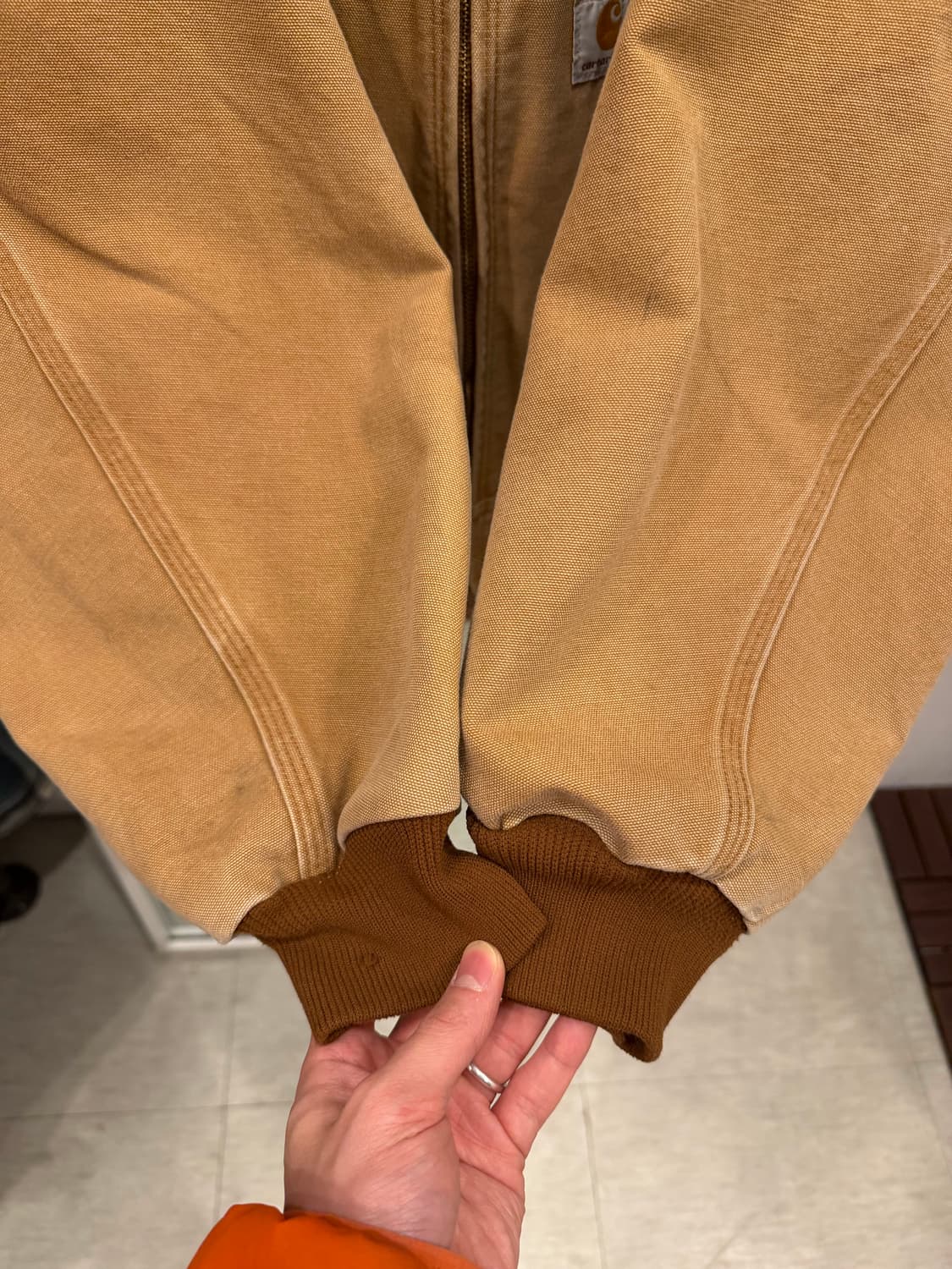 00s Carhartt 칼하트 덕 액티브 써멀 후드 워크 자켓 상품이미지4