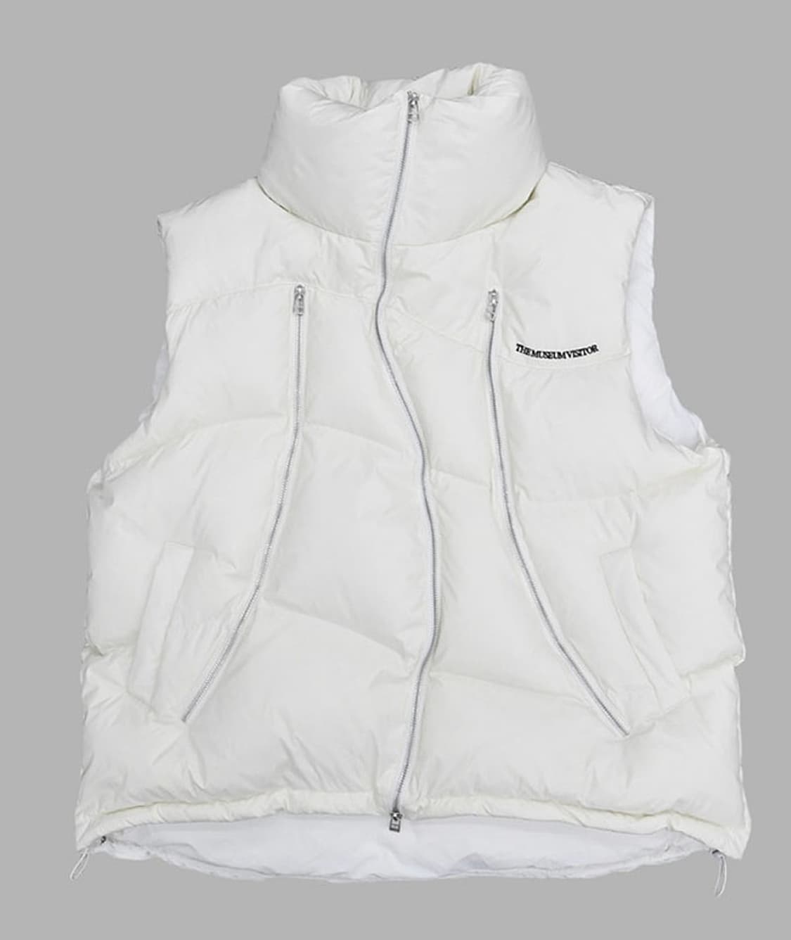 더뮤지엄비지터 패딩조끼 화이트 M 상품이미지1