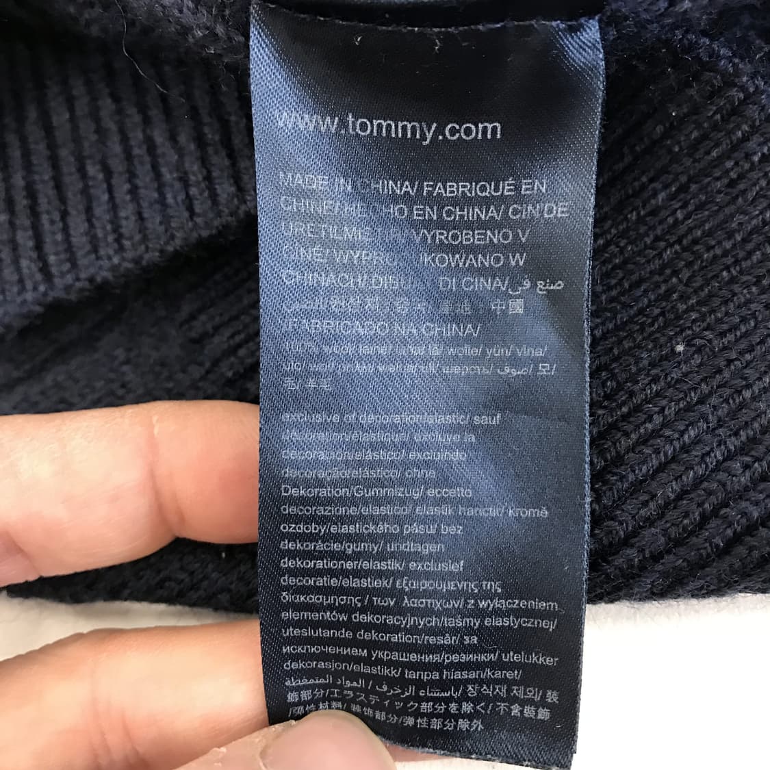 타미힐피거 울100프로 케이블니트 [M] 상품이미지5