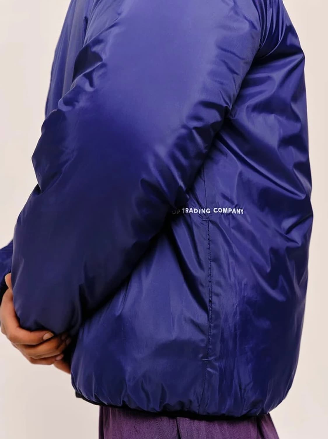 Quilted reversible jacket (black/blue) 상품이미지4