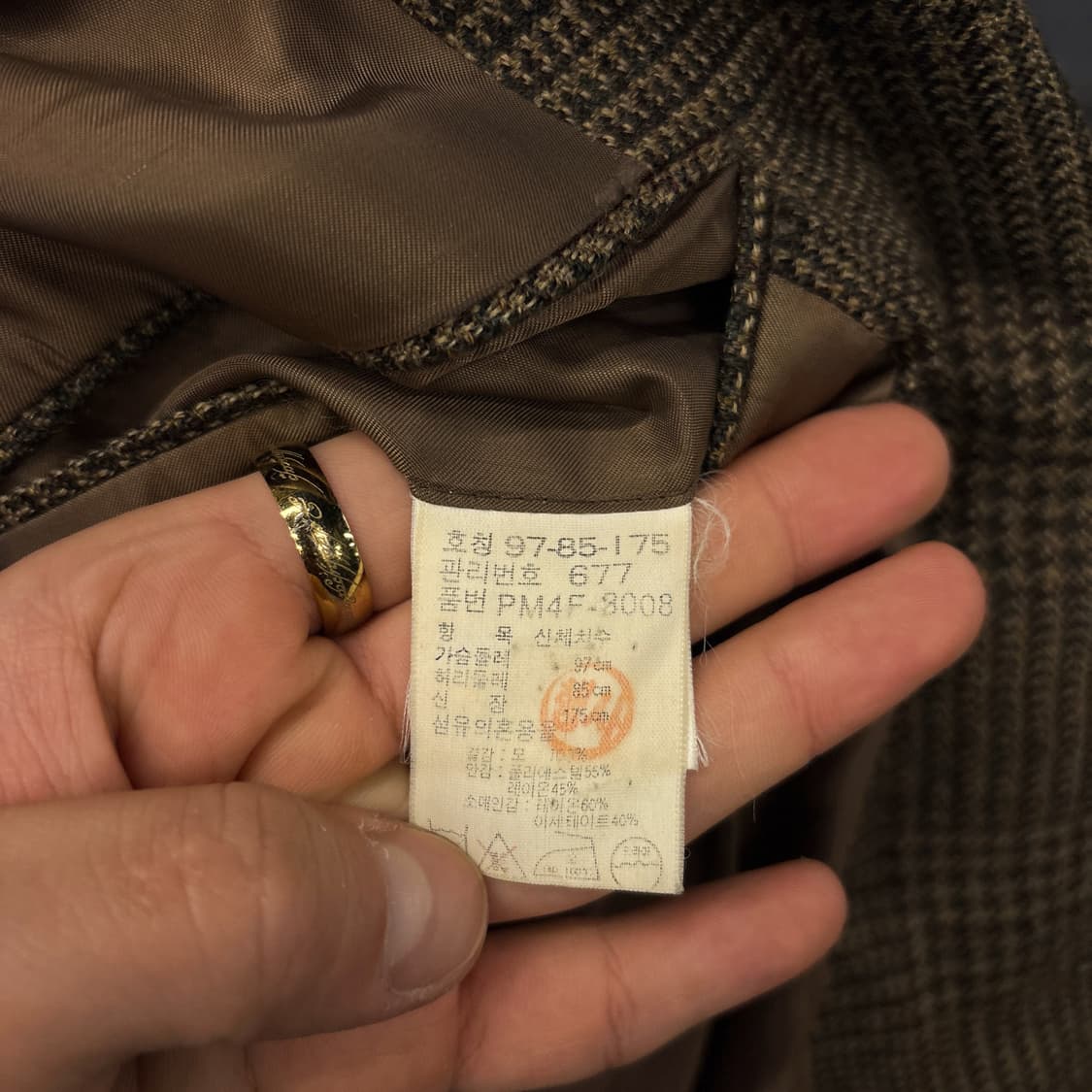 90s 폴로 랄프로렌 클렌체크 테일러링 울 블레이저 자켓 N1226 상품이미지10