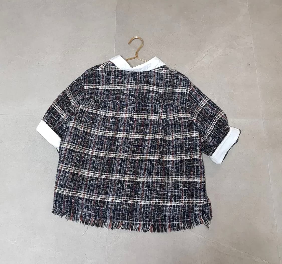 SJSJ트위드.반팔.블라우스.100 상품이미지5