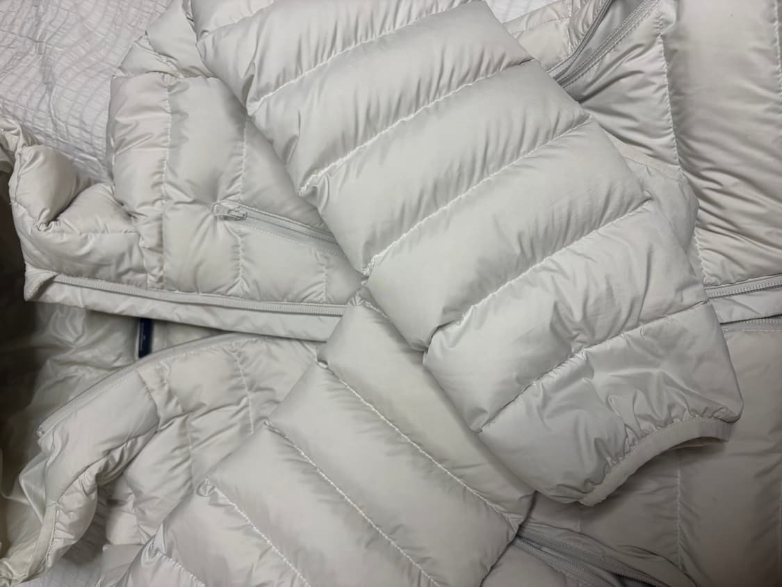 무신사 스탠다드 우먼 시티 레저 후디드 라이트 라운 자켓 스톤 화이트 상품이미지2