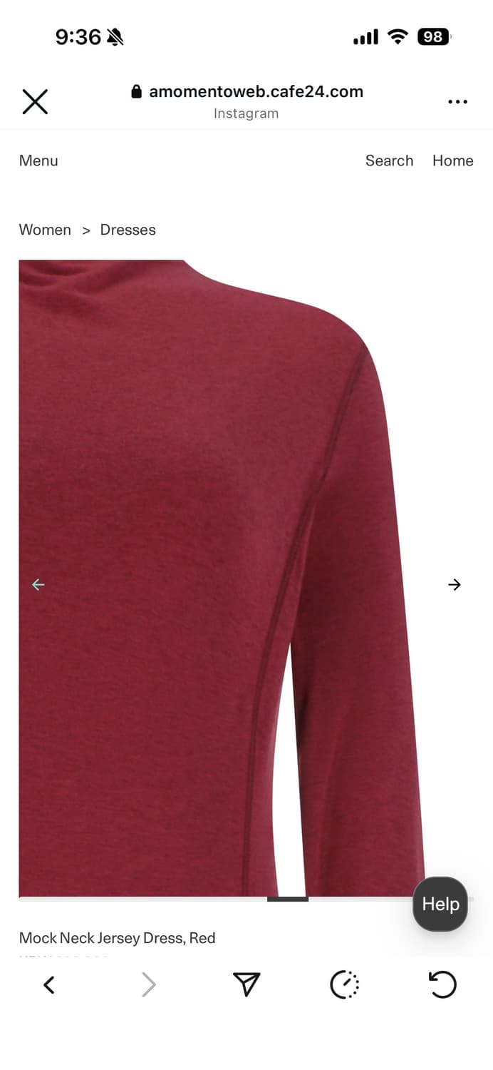 아모멘토 모크넥 드레스 새상품 상품이미지3