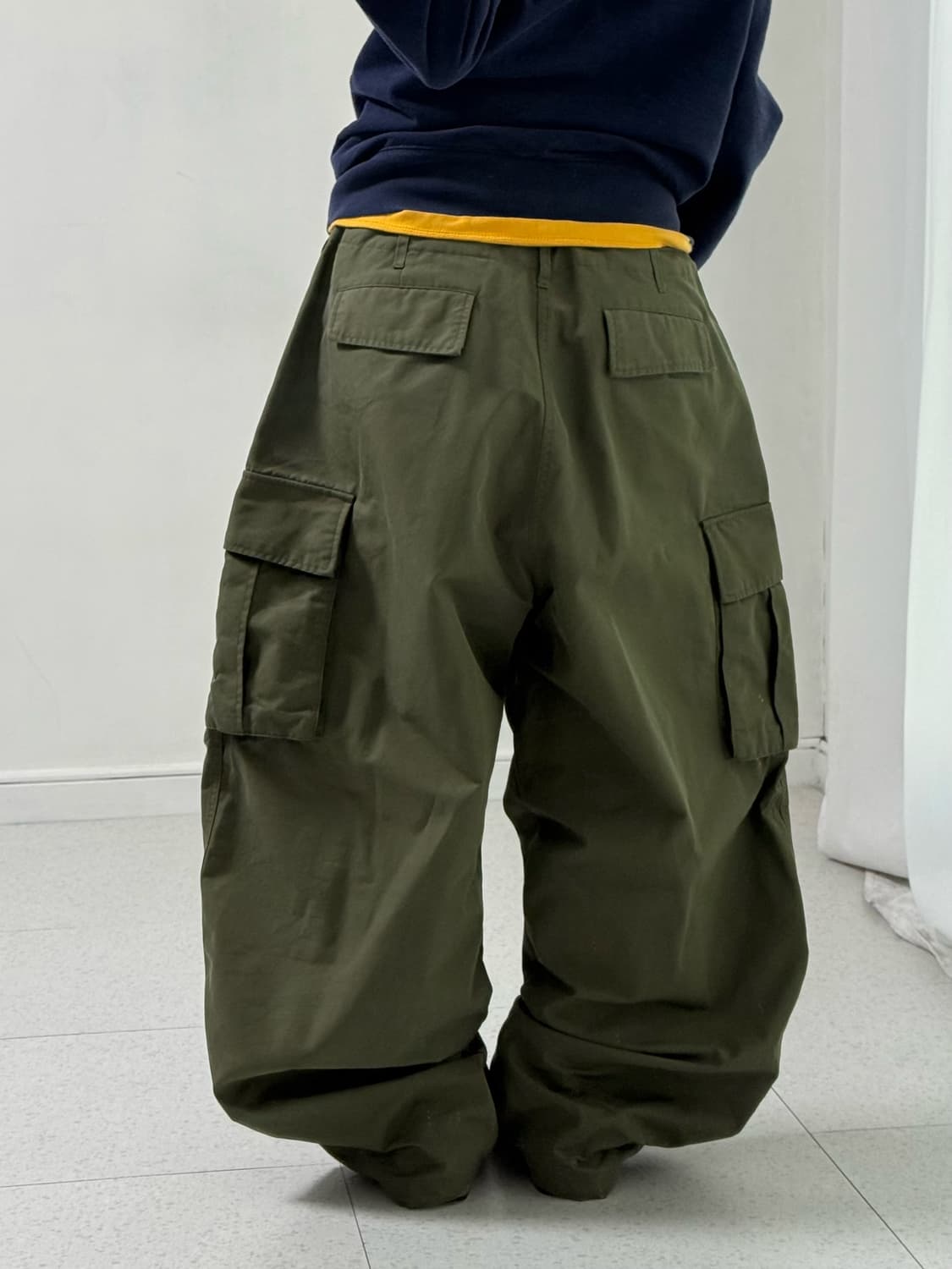 빅유니온 카키 카고팬츠 상품이미지4