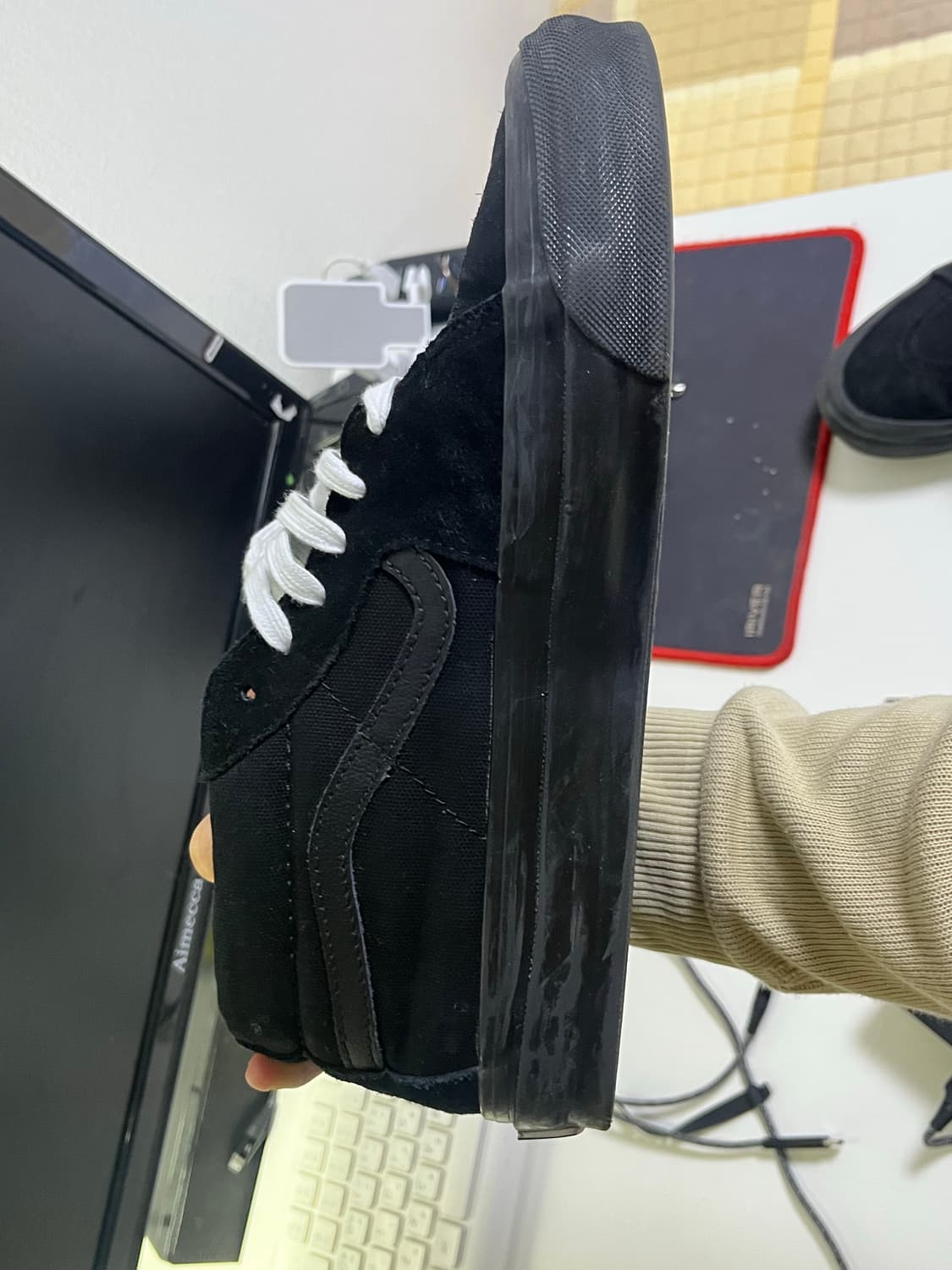 반스 스케이트미드 블랙 260 상품이미지6