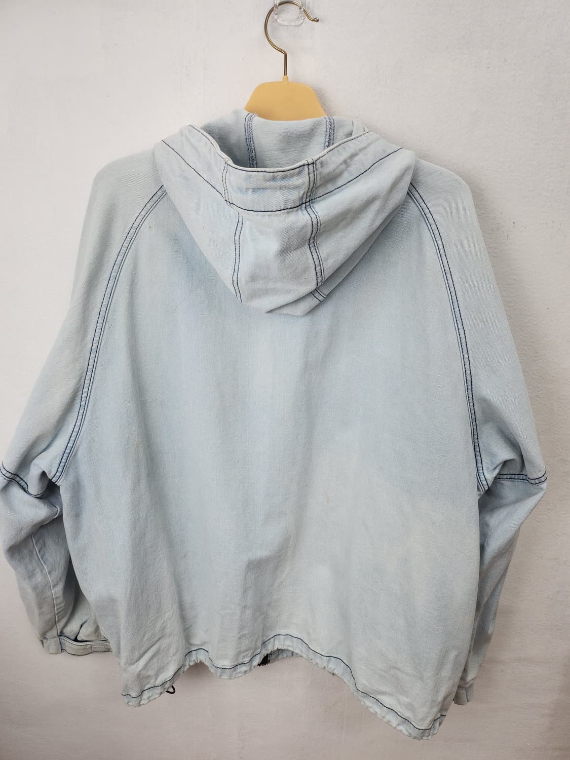 Purple Cotton 데님 후드 풀오버 100-105 상품이미지5