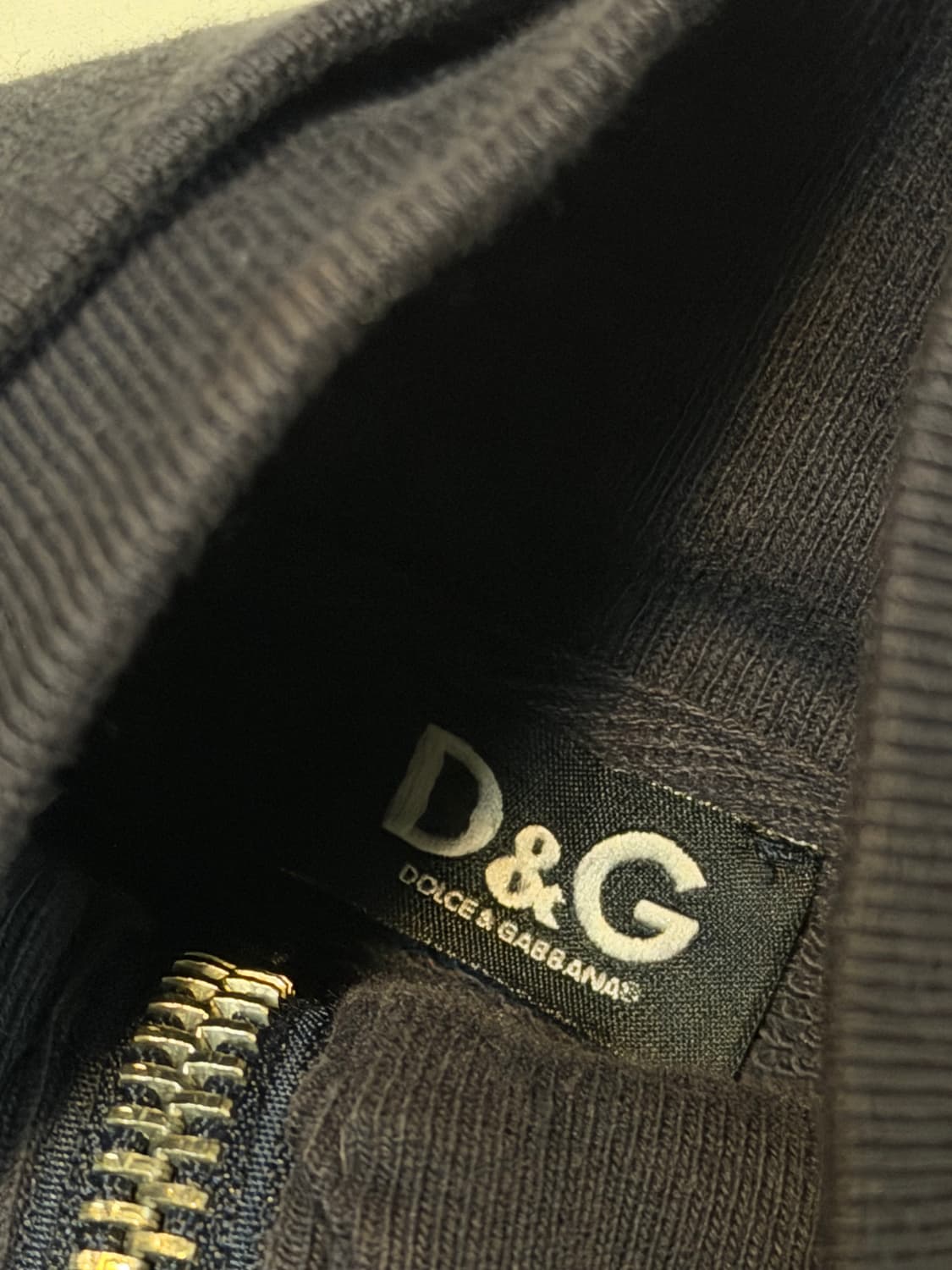00s 돌체앤가바나 아카이브 코튼 집업 져지 블랙 상품이미지4