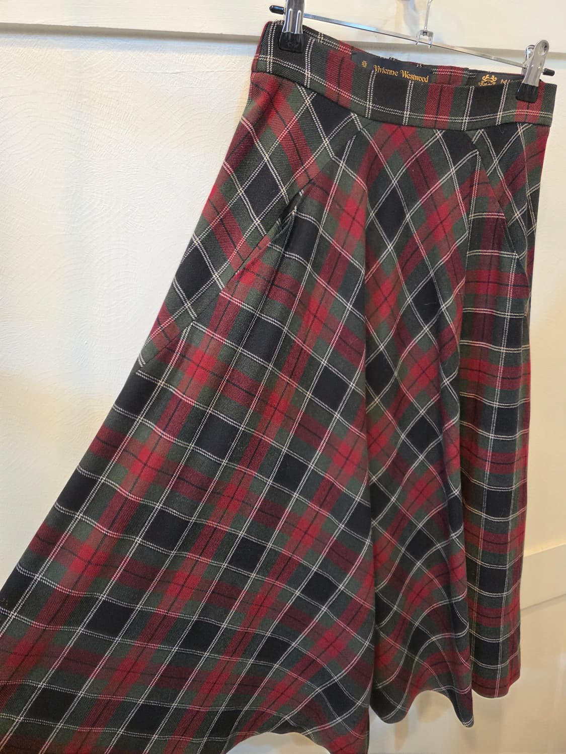 비비안웨스트우드 앵그로매니아 체크 스커트 상품이미지3