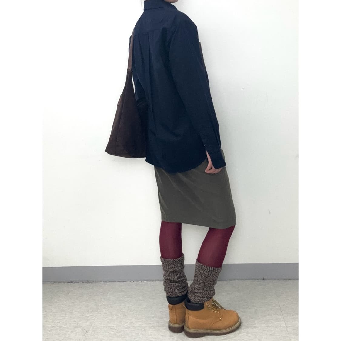 빈티지 네이비 셔츠 상품이미지3