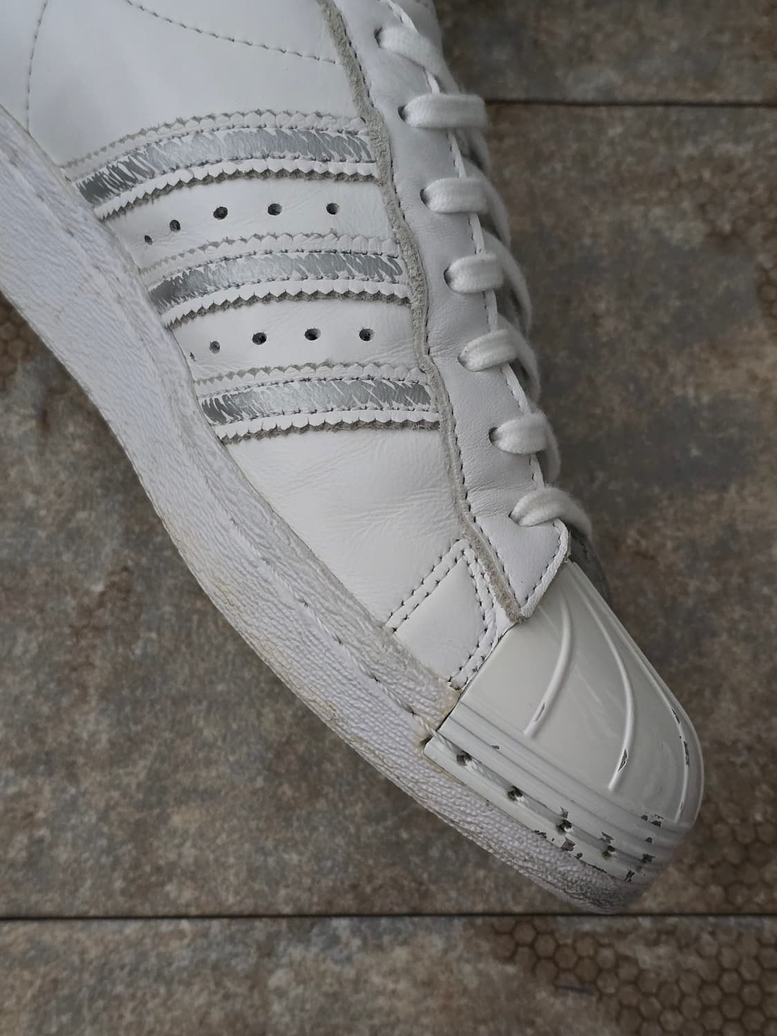 (240)아디다스 슈퍼스타 80s 메탈토 커스텀 상품이미지5