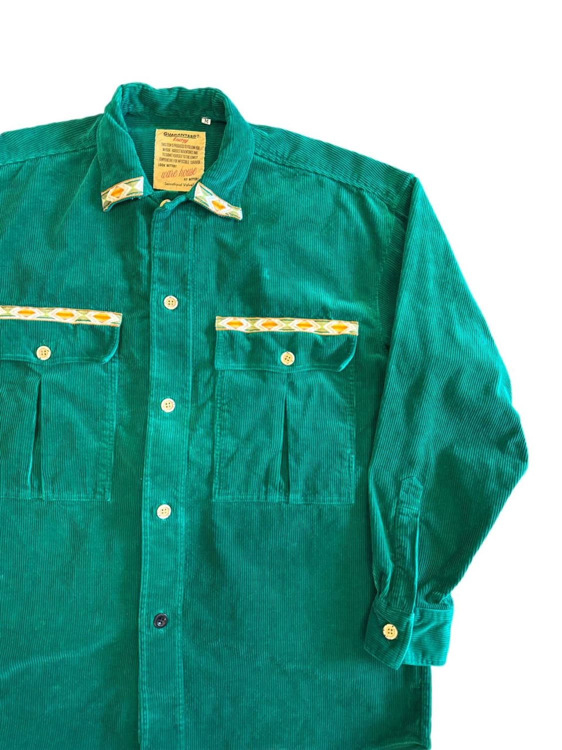 Vintage corduroy shirts green 상품이미지3