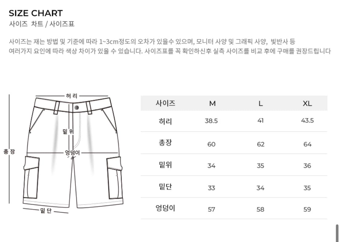 어반에이지 버뮤다 타고 데님 숏 팬츠 블랙 M 상품이미지5