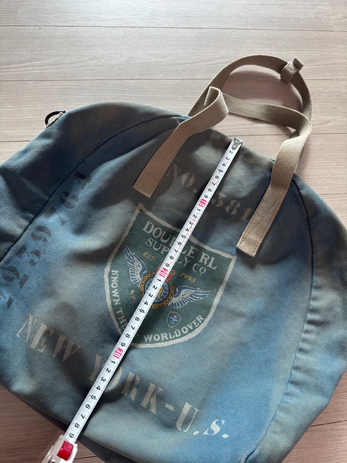 rrl 더블알엘 그래픽 워싱 캔버스 토트백 상품이미지9