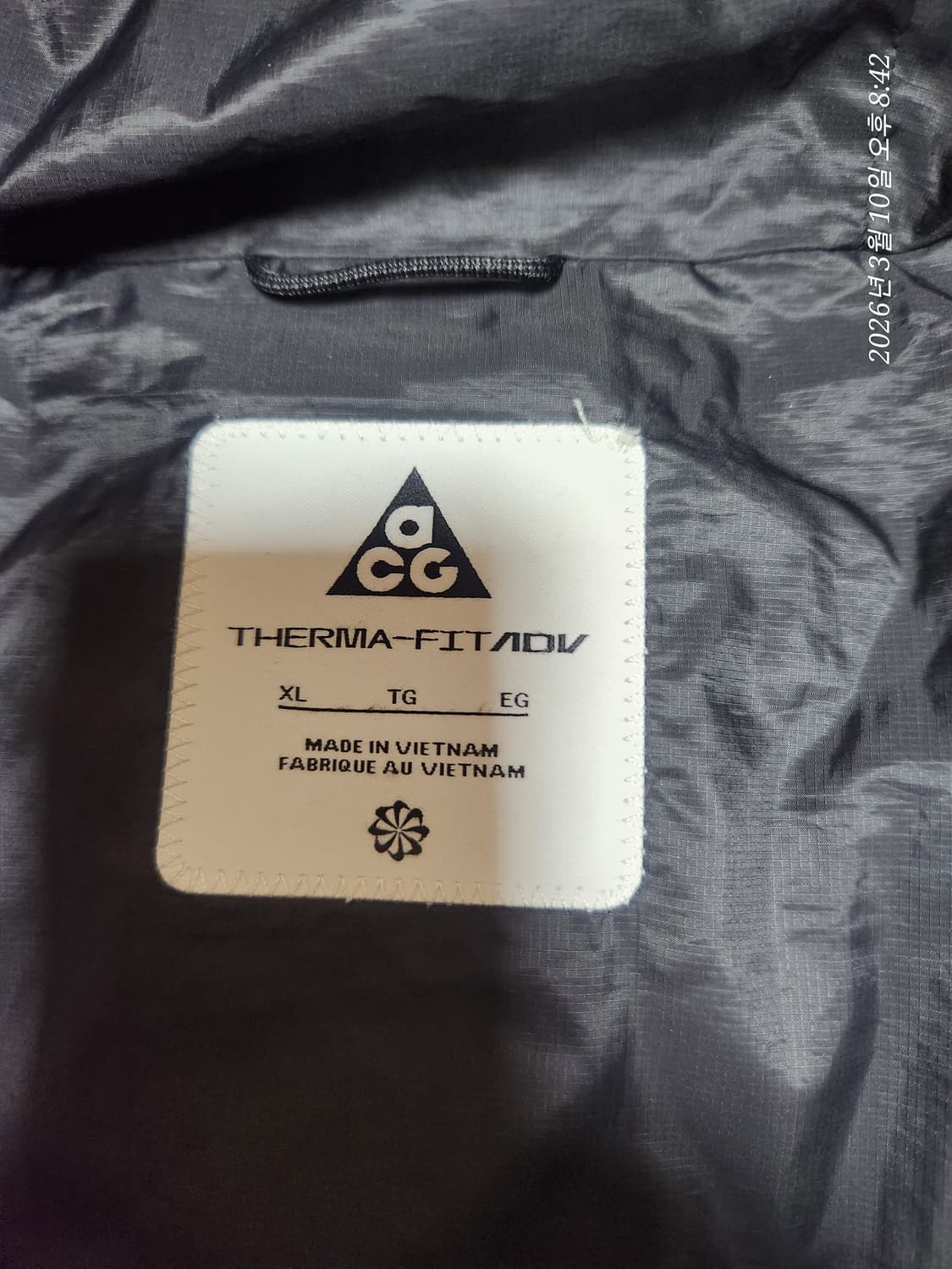 [나이키] ACG 루나 레이크 후드 패딩 블랙 XL 상품이미지3