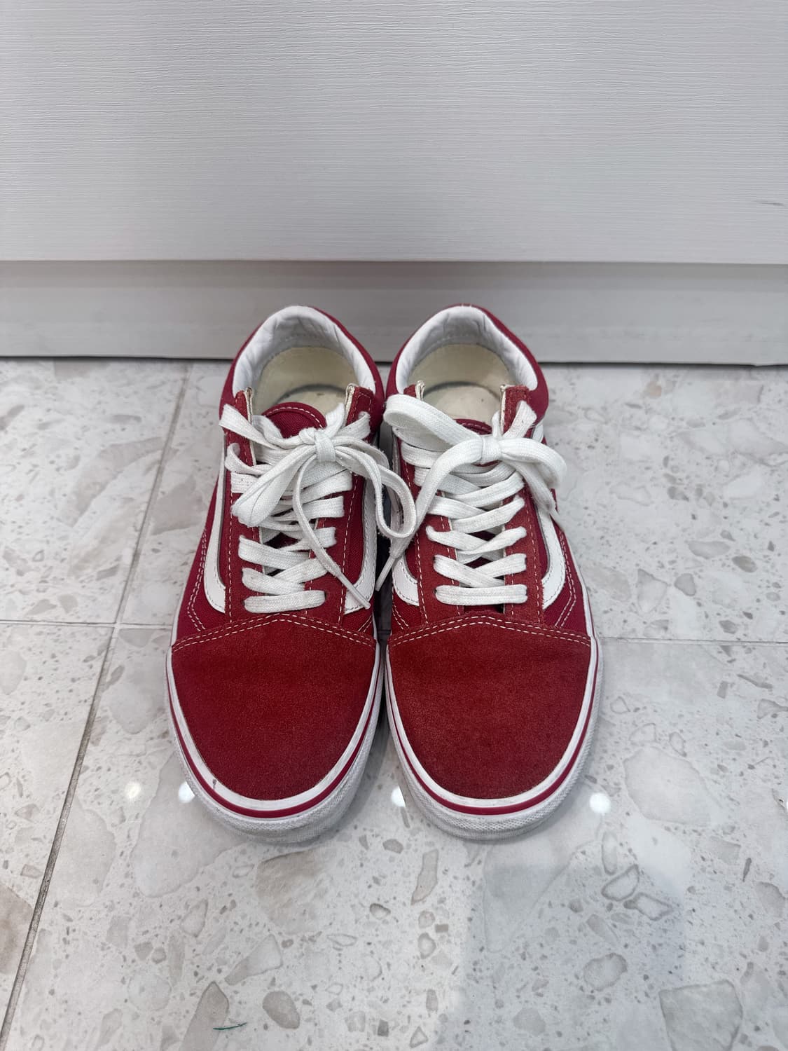 반스 올드스쿨 스웨이드 레드 235 상품이미지1