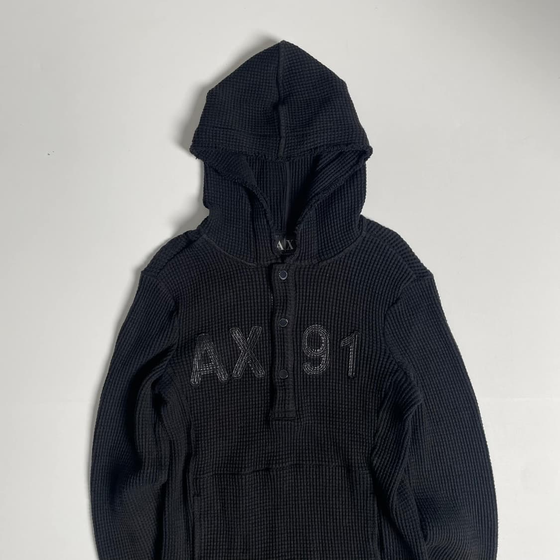 아르마니 익스체인지 와플 코튼 후드 상품이미지2