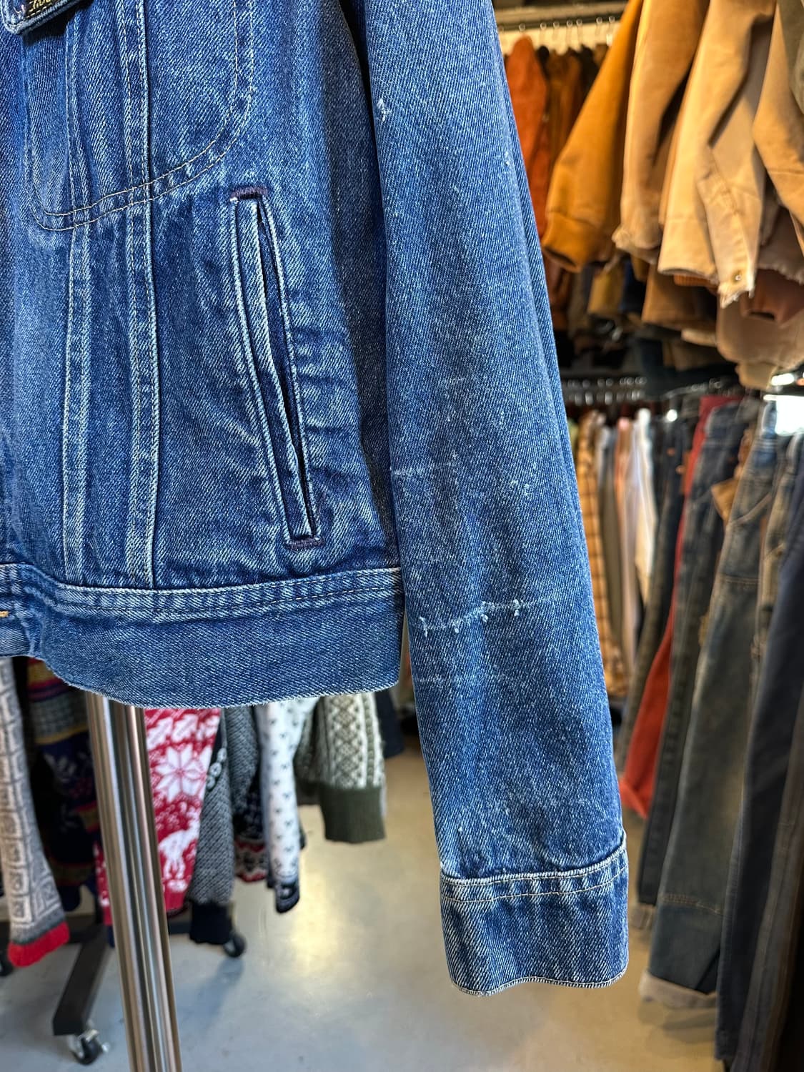 80s Lee 리 라이더 데님 트러커 자켓 made in usa 상품이미지6