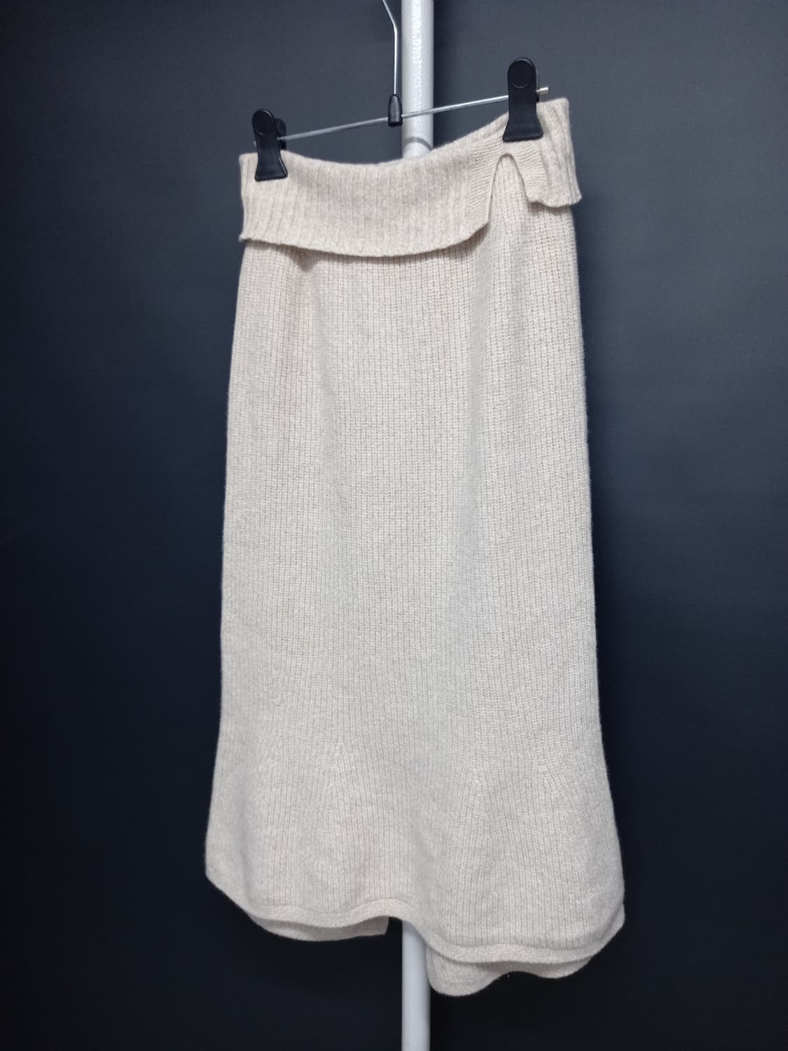 마인 춘추동 캐시미어블랜 홀가먼트 니트 롱 스커트 44 55 상품이미지3