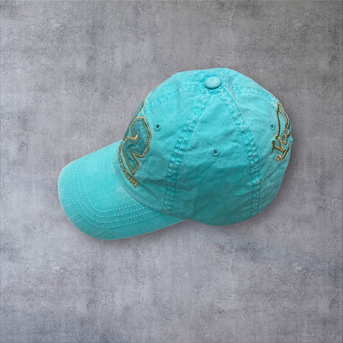 본더치 y2k 스펠아웃 로고 스카이 볼캡 상품이미지2