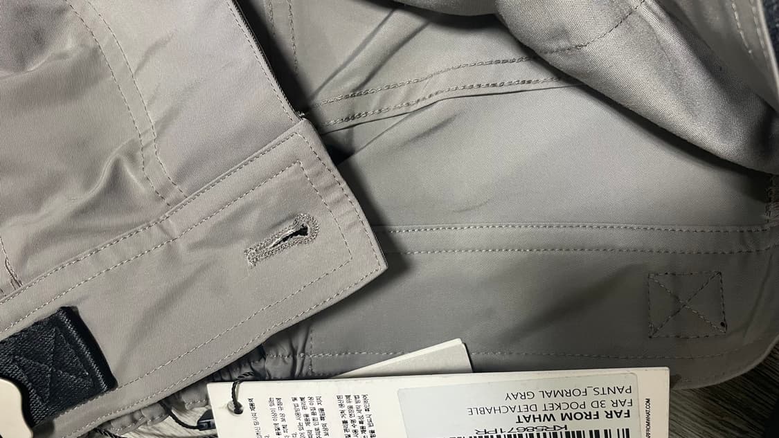 파프롬왓 3D 포켓 디테쳐블 팬츠 그레이 상품이미지2