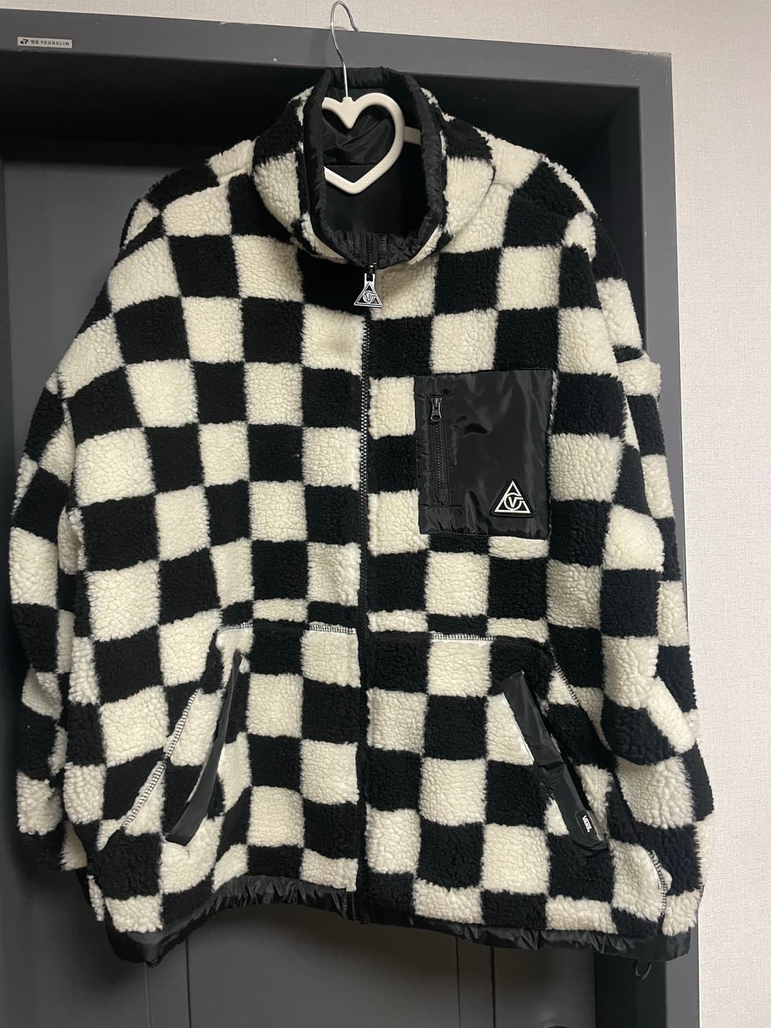 반스 리버시블 후리스 폴리스 자켓 오버핏 (라지 105 추천) 상품이미지1