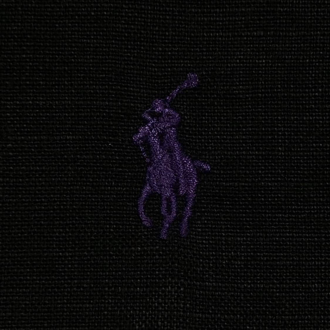 PoloRalphLauren 린넨 블랙 반팔셔츠  상품이미지2