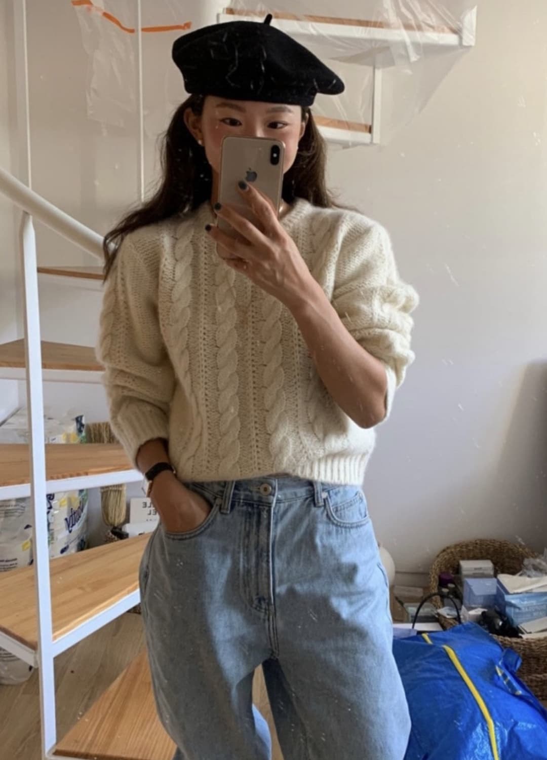 더바넷 포프 케이블 니트 상품이미지1