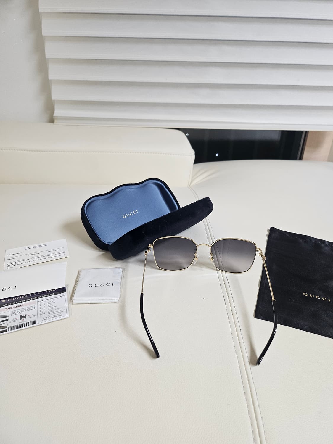 구찌정품 남성 메탈선그라스 새상품  상품이미지5