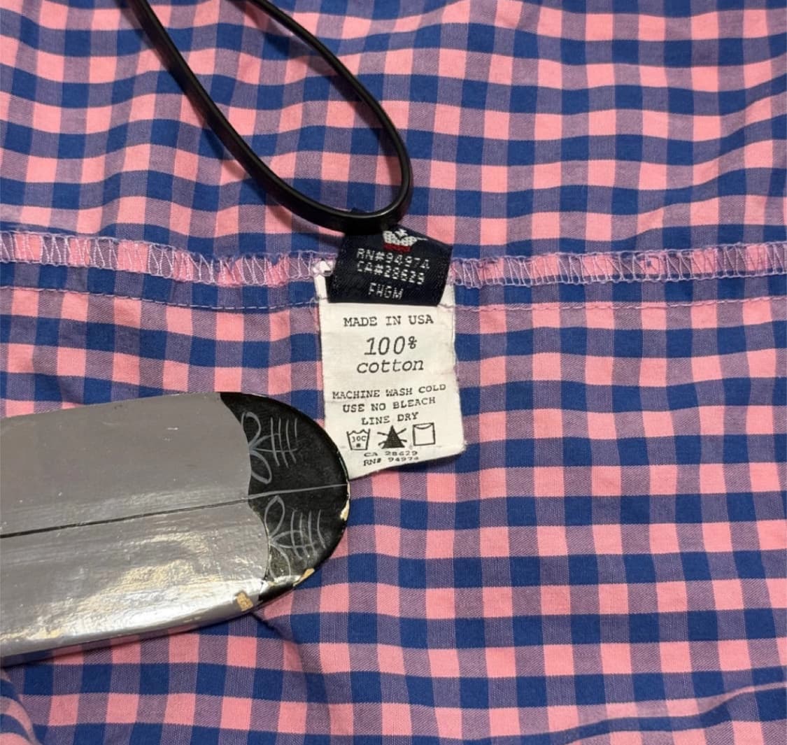 90s 올드 스투시 펄 버튼업 반팔 체크 셔츠 상품이미지6