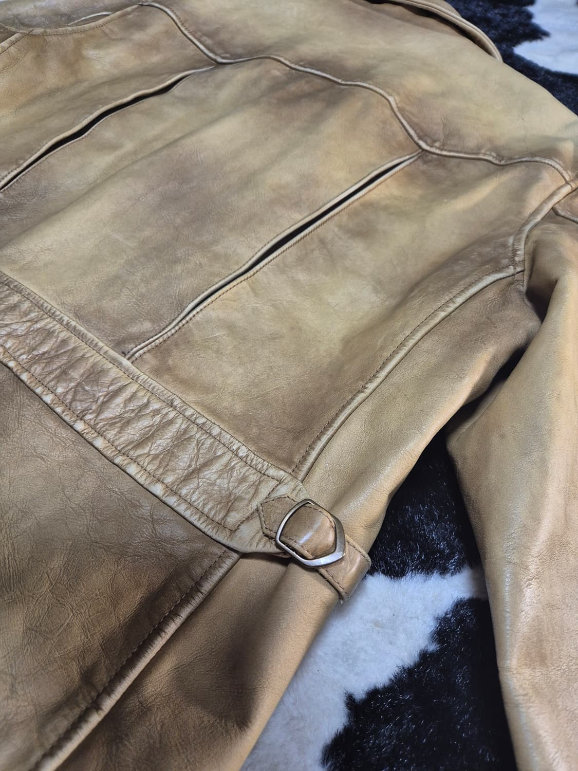 폴로 랄프로렌 에이징 레더 라이더 자켓 L 상품이미지7