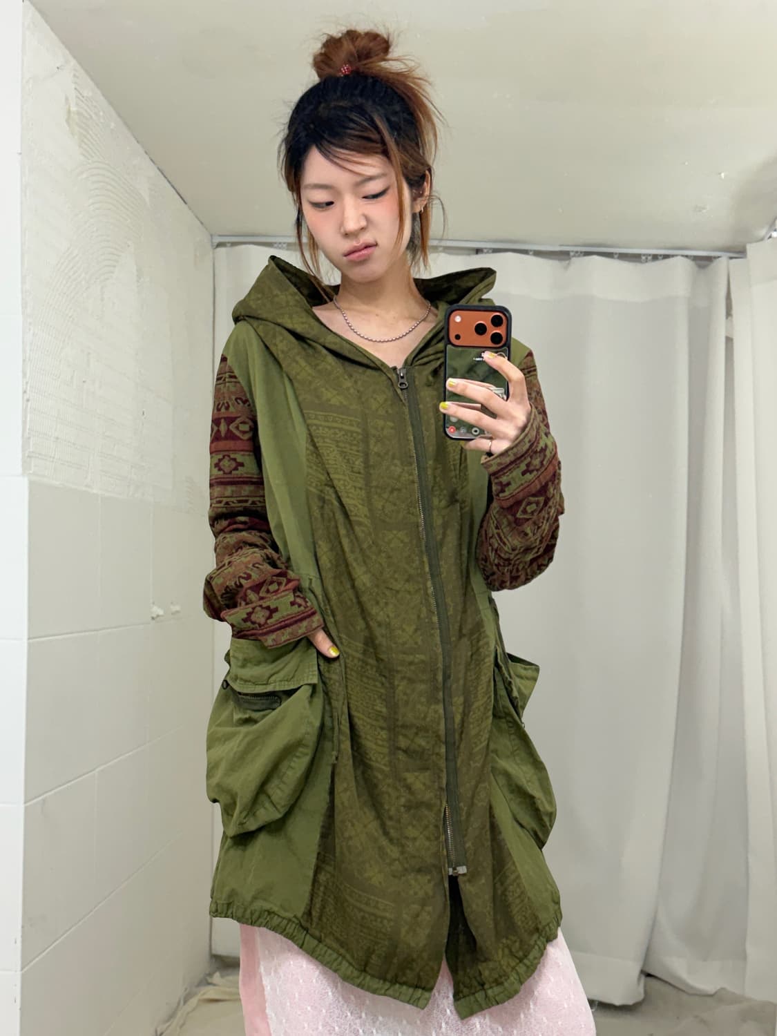 Free People 보헤미안 히피 태피스트리 패턴 야상 자켓 상품이미지1