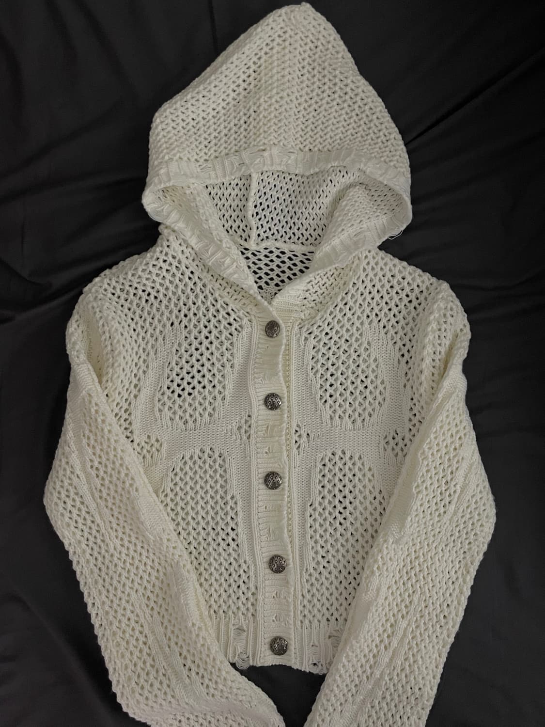 떠그클럽 네트 후드 니트 상품이미지2