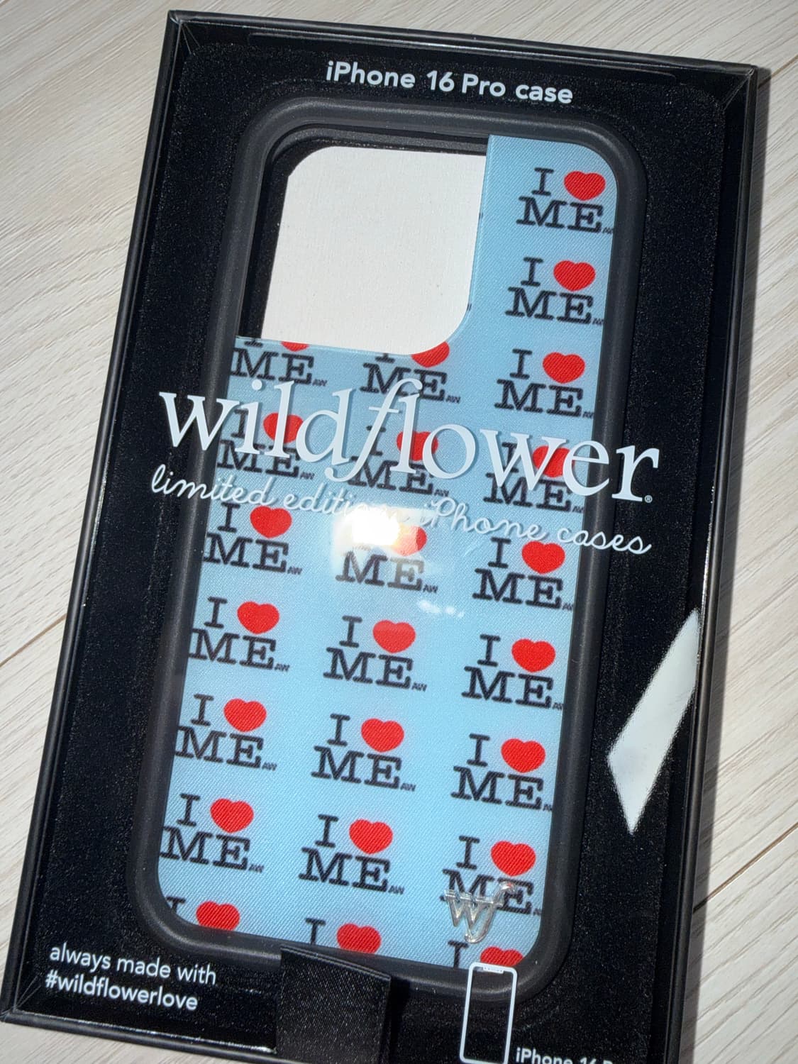 와일드플라워 아이폰 16프로 애슐리윌리엄스 i heart me블루 아일릿 상품이미지2