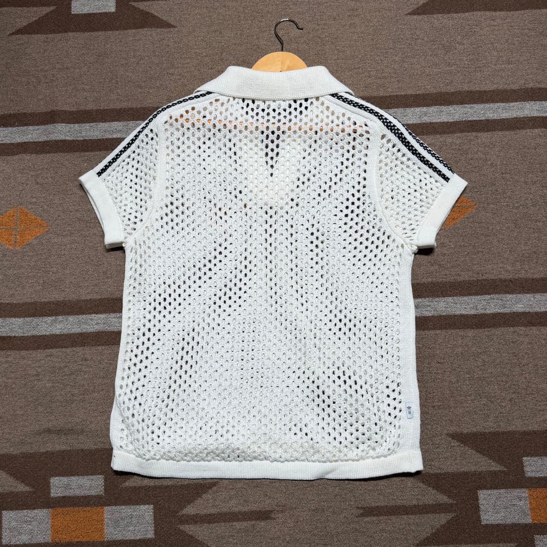 아디다스 클랏 크로셰 니트 폴로 반팔 L 화이트 상품이미지4