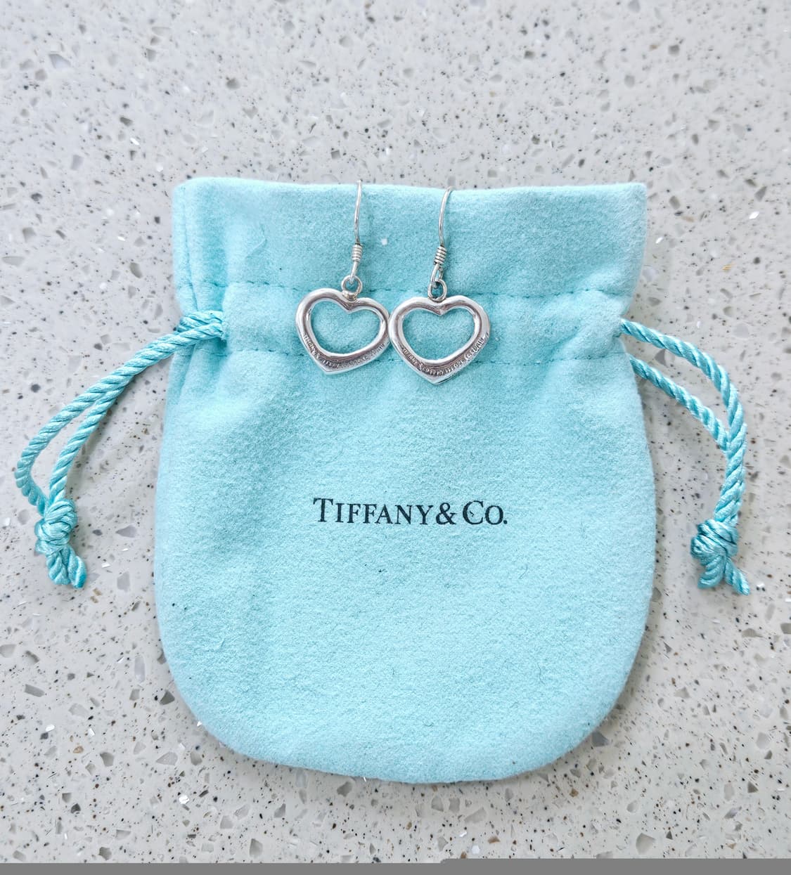 티파니앤코 엘사퍼레티 오픈하트 빈티지 드롭 실버 귀걸이[정품] 상품이미지4