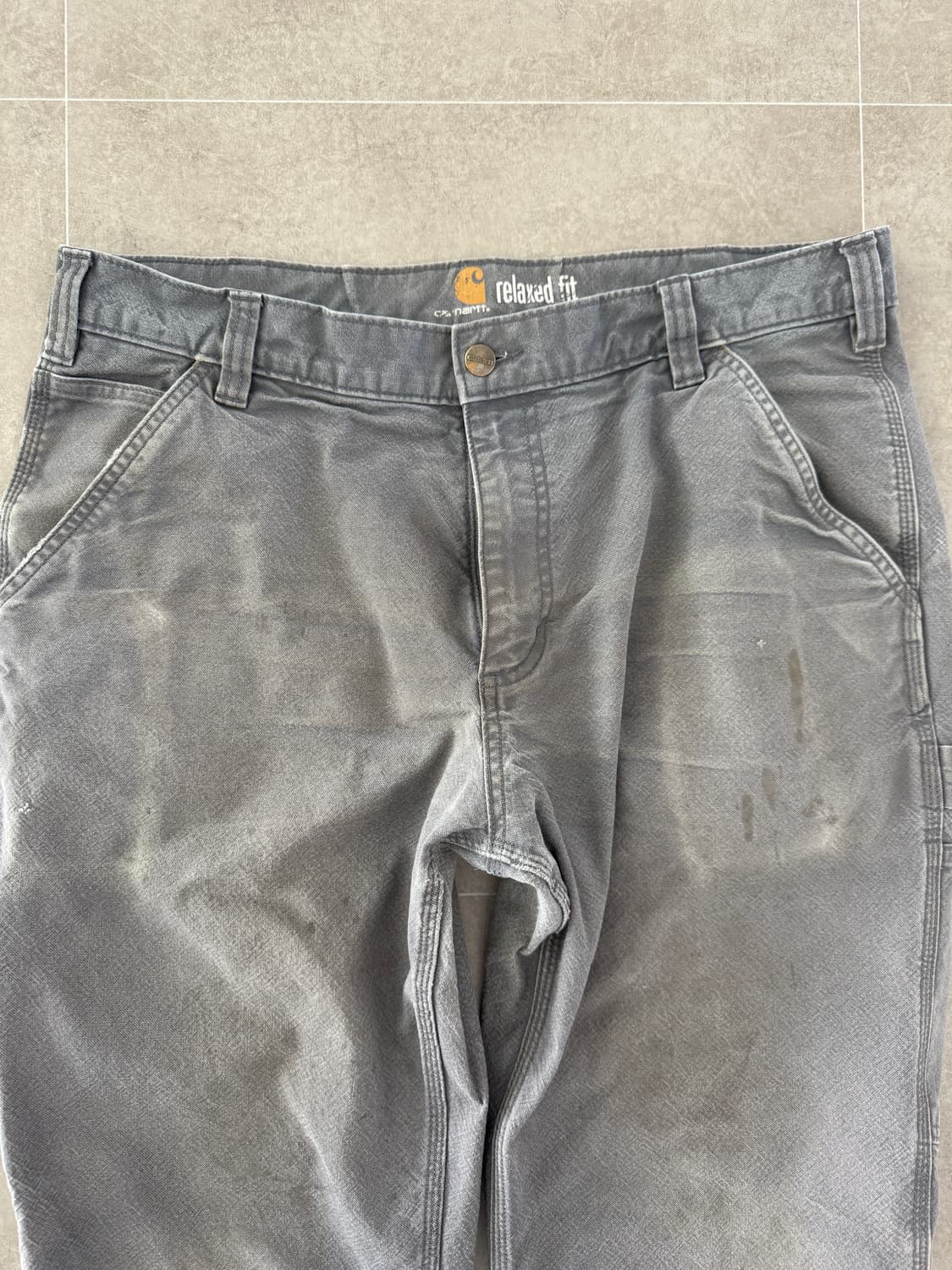 칼하트 릴렉스드 핏 워크 팬츠 (그라벨색상(Gravel)) 상품이미지3