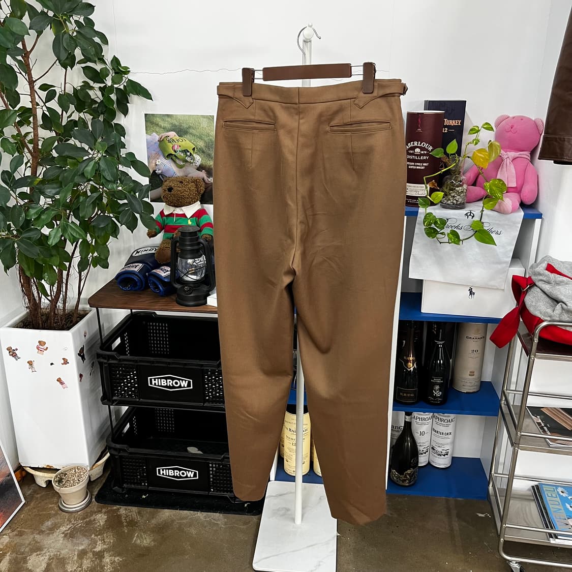 캡틴선샤인 원플리츠 울 트라우저 34 상품이미지5